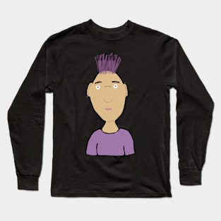 Purple Punk Rocker Long Sleeve T-Shirt